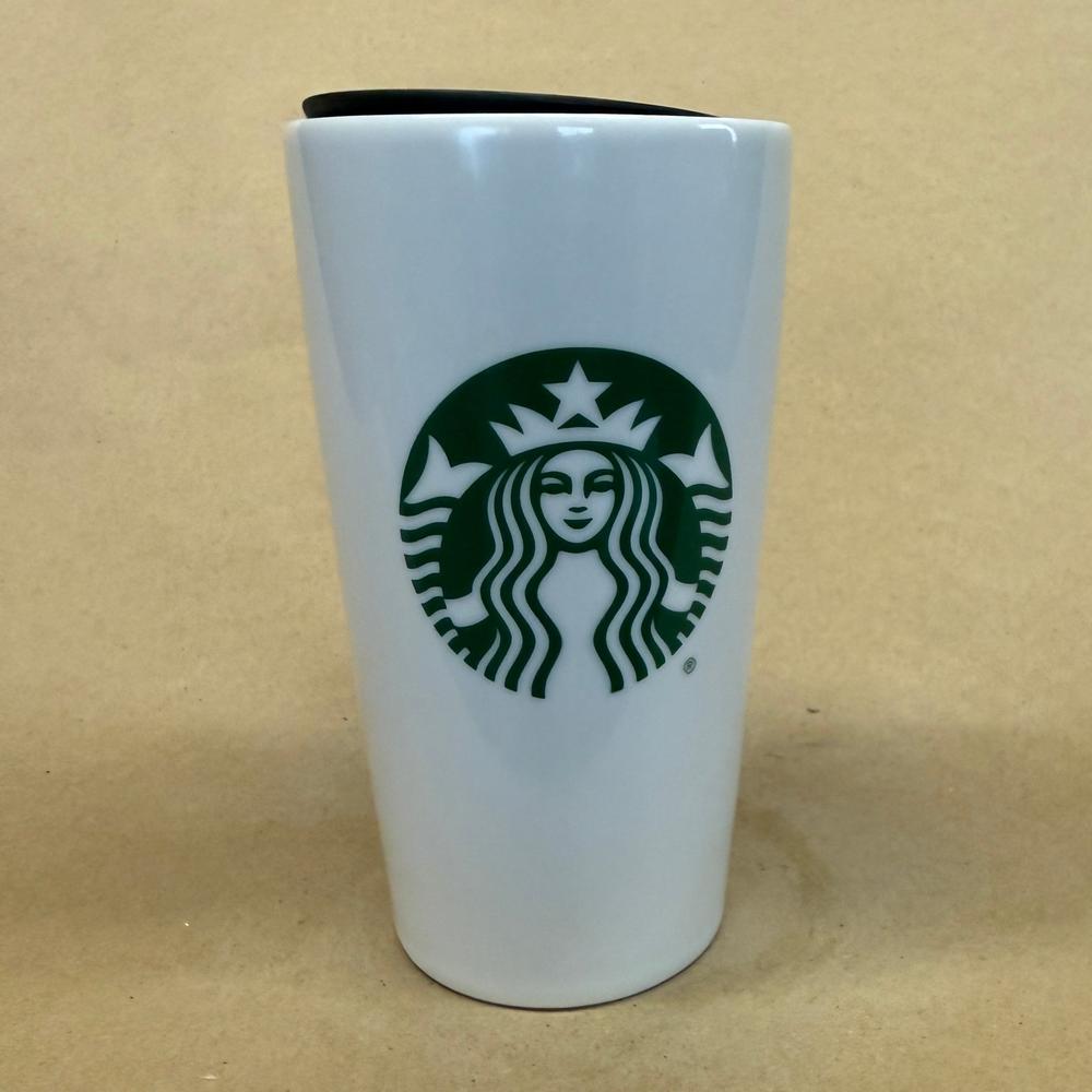 Starbucks Green Siren White Ceramic Tumbler Mug-2021